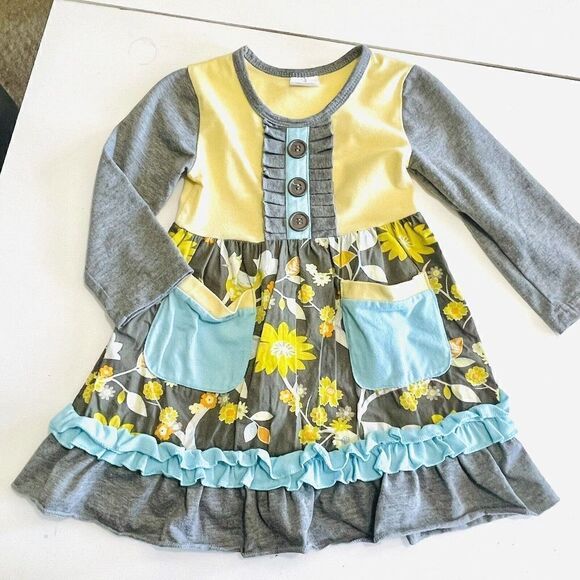 Boutique brand 12-18 month dress handmade hairband with bow included - Picture 4 of 5